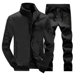 Ensemble homme automne hiver polaire épais sweat-shirt survêtement homme avec pantalon vêtements de sport de marque 2 pièces vêtements de sport vintage haute qualité - Product Image 5