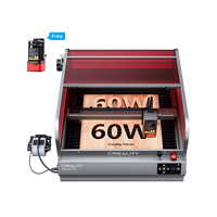 Graveur/découpeur laser à diode fermé Falcon2 Pro 22W/40W/60W, kit de test gratuit, FDA Classe 1, IEC60825, CE, 400x400mm, 4555nm, Basswood DXF