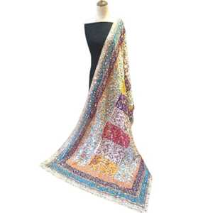 Hot Sale Indian Banjara Antique Kutch Shawls Hand Embroidered Ethnic Shawls With Shalwar Kameez Dress Set Available at Wholesale - Product Image 1