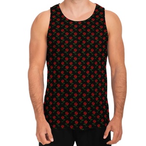 Camiseta sin mangas de sublimación para hombre, precio ajustable, antiarrugas, alta calidad, transpirable, peso ligero, camiseta sin mangas para hombre con totalmente personalizada - Product Image 1