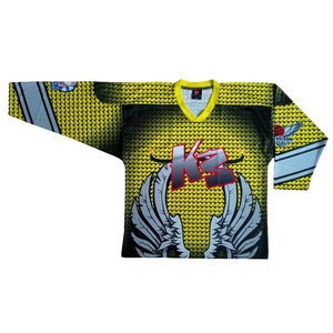 Camisetas de Hockey sobre Hielo Personalizables para Hombre, Sublimación OEM, Conjuntos de Uniformes de Hockey para Adultos, Nombre del Jugador, Ropa de Equipo, 100% Poliéster de Secado Rápido - Product Image 1
