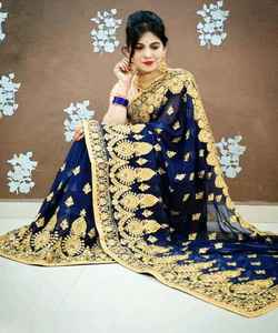 Kanchipuram Seda Sari Fiesta Desgaste Boda India Último Diseñador Banarasi Algodón Seda Sari con Blusa Damas Desgaste Mayorista Prenda - Product Image 5