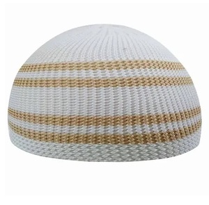 Modefa Checkered Knit Islamic Prayer Cap (Kufi) - Turkish Taqiya Takke, One Size, Cotton Blend - View #6