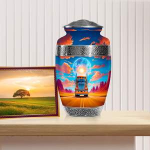 โกศเผาศพขนาดใหญ่สำหรับผู้ใหญ่ชายและหญิงอัฐิสไตล์ทรากร - Product Image 3