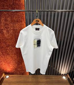 เสื้อยืดคอกลมแขนสั้นผ้าฝ้ายออร์แกนิคแบบสั่งตัดพิเศษสำหรับผู้ชายไซส์ใหญ่ น้ำหนัก 300 กรัม ผ้าซาตินกันยับ กันเป็นขุย สวมใส่สบาย - Product Image 2