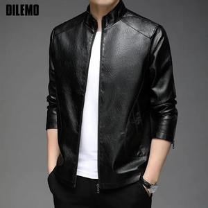 Veste en cuir véritable pour hommes Bomber Coat Slim Fit Fashion Stylish Outerwear Designer Retro Vintage Motorcycle Winter Streetwear - Product Image 2