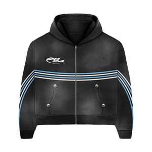 Trajes de chándal para hombres Pantalones de chándal de moda y conjunto de Sudadera con capucha Jersey Personalizar Stitch Sudaderas con capucha lavadas con ácido para hombres transpirables - Product Image 2