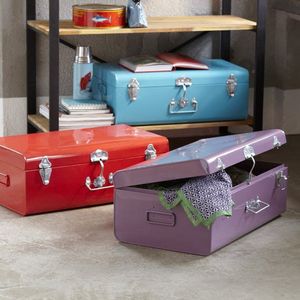 Multi Color Options Rectangular Stacking Design Iron Container Bin Sundries Organization Classic Metal <b>Storage</b> Box - Product Image 4