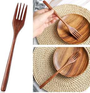 Juego de cocina de cuchara y tenedor de madera más vendido para comer y cocinar, juego de 6 uds., precio barato al por mayor de Vietnam - Product Image 6