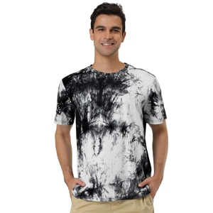 Camisetas de manga corta casuales con estampado deportivo de diseño sólido y de la mejor calidad, con impresión digital, etiqueta privada y efecto tie-dye. - Product Image 2
