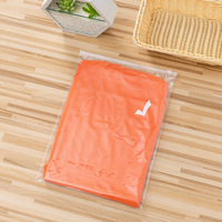 Sacs à fermeture éclair refermables avec logo imprimé personnalisé, sacs en PVC transparent givré EVA pour l'emballage de t-shirts et de vêtements