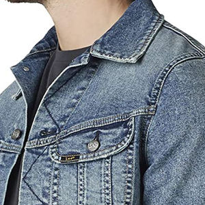 Chaqueta vaquera informal de diseño personalizado de alta calidad para hombre, ropa de calle transpirable de algodón al por mayor, moda para hombre, talla personalizada - Product Image 5