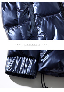 Chaquetas de hombre de talla grande con logotipo personalizado invierno Puffer impermeable Bomber - Product Image 3