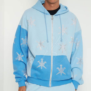 Concevez Votre Propre Haute Qualité Hiver Hommes Strass hoodies Hommes Nouveau Style En Vrac Quantité Zipper Hommes Strass hoodies - Product Image 4