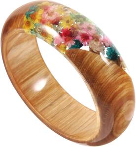 Venta al por mayor de brazaletes de resina coloridos hechos a mano, ligeros, duraderos y de moda para mujeres disponibles para la venta - Product Image 2