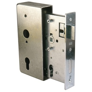 กล่องล็อคจักรยาน DIN ซ้าย/ขวา GAH พร้อม Backset 55 มม. ขนาด A185xB90xC55xE30 มม. - Product Image 1