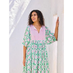 Titli Women's Cotton Floor-Length Maxi Dress-Elegant Casual Tank Style Plus-Size Available - Product Image 5