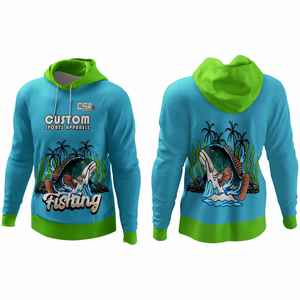 Chemises de pêche pour hommes à manches longues, taille personnalisée, respirantes, design vintage, impression par sublimation, sweats à capuche pour hommes de pêche, vente chaude - Product Image 1