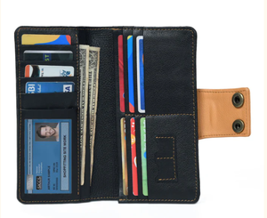 Bolso de mano impermeable de cuero genuino de moda de alta calidad plegable elegante con cierre de botón mejor regalo fabricante de la India - Product Image 2