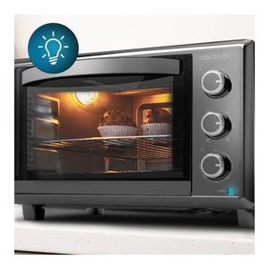 Horno Eléctrico de Sobremesa Cecotec 1500W 26Lt Negro, para Hornear y Tostar, Modelo 2600 03818 - Product Image 4