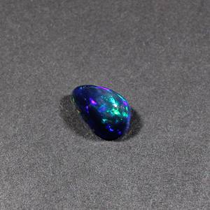 4.95Cts อัญมณีทรงหลังเบี้ยลูกแพร์14X9MM โอปอลสีดำธรรมชาติ1ชิ้นสำหรับทำเครื่องประดับ - Product Image 2