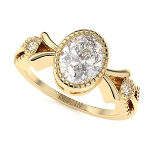 แหวนหมั้นเพชร3เม็ด2.00CT สำหรับผู้หญิง - Product Image 1