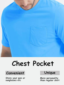 Top Trending Lightweight Anti-wrinkle 100% Cotton Durable <b>Men's</b> Short Sleeve <b>Pocket</b> T-<b>Shirt</b> Great for Outdoor and Casual Outfits - Product Image 5