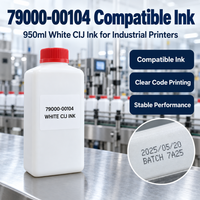 Encre compatible Lei CIJ 950ml Blanc 79000-00104 Direct Usine