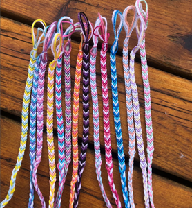 Friendship <b>Bracelet</b> or <b>Anklet</b> Chevron - Colorful - String - Trendy - *CUSTOMIZABLE* - Product Image 1