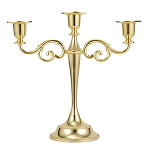 Candelabros de Metal de hierro con acabado colorido para candelabros interiores del hogar Decoración Interior de la Casa de la boda y la sala de estar 2024 - Product Image 5