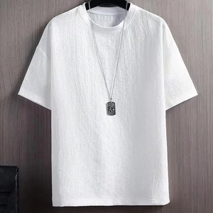 Camisetas de hombre con estampado de logotipo personalizado, camiseta ligera lisa de verano, camiseta personalizada OEM, camisetas de talla grande, camisetas para hombre - Product Image 4