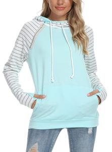 Sudadera con Capucha forrada de lana con cordón Zip Up Ropa de mujer Sudadera con capucha Casual Sudaderas con capucha de manga larga - Product Image 3
