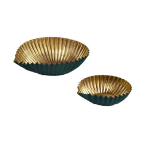 Lot de 2 Urli Diya en métal de haute qualité en fer avec laiton pour la décoration intérieure de la maison Bol Diwali Diya pour la décoration de la maison - Product Image 6