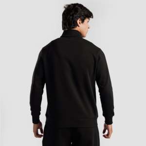 เสื้อสเวตเชิ้ตคอตตอนแท้ 100% แบรนด์ Axis แบบซิปครึ่งตัว (สีดำ) ดีไซน์ซิป ลายปักแบบสกรีน  ลายปะติด  สามารถปรับแต่งได้  งานปักแบบต่างๆ - Product Image 2