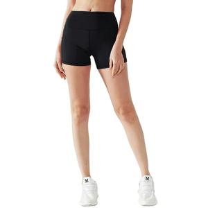 Pantalones cortos atléticos para correr de cintura alta para mujer para yoga con bolsillos Pantalones cortos de entrenamiento activo para gimnasio para correr para mujer con bolsillos - Product Image 4