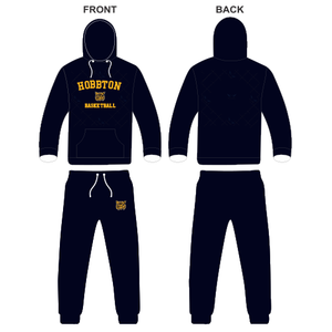 Ensemble survêtement de sport unisexe avec logo personnalisé, sweat-shirt et pantalon de jogging Hobton, 100% coton molleton, séchage rapide, hiver - Product Image 1