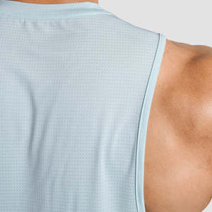 Camisetas sin mangas transpirables para hombre, de talla grande, personalizadas, de punto, 100% algodón, estilo deportivo, atlético, para gimnasio, entrenamiento, uso diario - Product Image 3