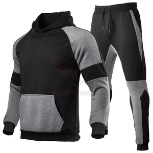 Tenues de sport de jogging et course à pied décontractées 2 pièces pour hommes Taille XXL Survêtements à capuche de haute qualité imprimés Sublimation Logo Respirant - Product Image 5