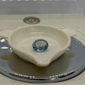 พลอยอความารีนสีฟ้าธรรมชาติ2.04cts ตัดทรงรีขนาด9.61x7.98X4.89มม. อัญมณีหลวมสำหรับทำเครื่องประดับตรวจสอบซัพพลายเออร์ราคาถูก - Product Image 5