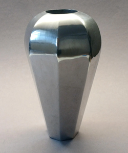 Jarrón de Flores de Aluminio Plateado, Centro de Mesa Plateado, Decoración, Jarrón Hecho a Mano a Precio de Mayoreo, para Navidad - Product Image 2