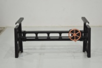 Base de table à manger réglable en hauteur en fonte, style industriel durable, revêtement poudré noir, qualité supérieure, pour ferme et hôtel