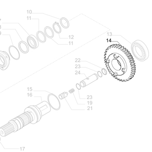 Hộp số Volvo/KOMATSU/FERMEC-TEREX 145284 /11716792/ca0145284/6194422m1 Carraro cho Volvo backhoe loader - Product Image 4