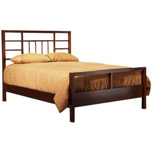 Cama de Plataforma Kyoto King de Madera de Teca Sólida, Diseño Minimalista Japonés, Estructura de Madera Duradera de Primera Calidad, Muebles de Dormitorio de Lujo - Product Image 1