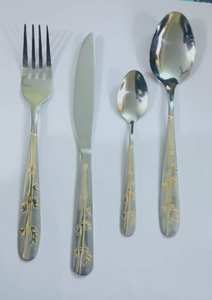 Ensemble de couverts en acier inoxydable couleur or couverts élégants vaisselle de qualité supérieure parfaite pour les repas, les hôtels, les restaurants et les événements - Product Image 5