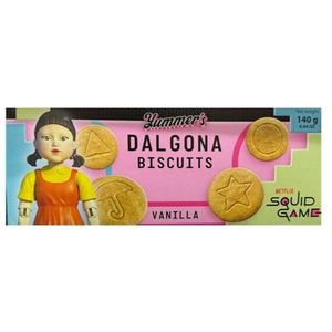 Meilleure qualité Yummer's Dalgona Biscuits 140g vente chaude jeu de calmar coréen bonbons Snack en gros prix d'usine en vrac - Product Image 1