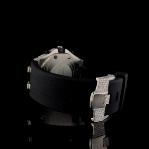 Montre pour homme de haute qualité personnalisée sertie de diamants en moissanite, style hip-hop, mouvement Miyota, bracelet en acier inoxydable de 20 mm - Product Image 6