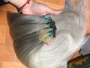 Extensiones de Cabello Virgen Gris Sin Procesar de Alta Calidad, Ondulado Natural, Ondulado Profundo Suelto, Suave, Brillante, Tejido de Cabello Vietnamita - Product Image 6