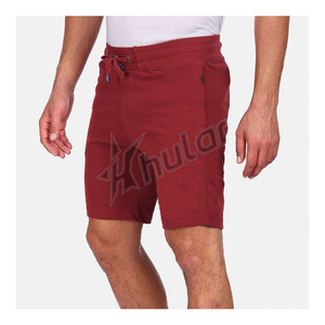 Pantalones cortos deportivos cómodos de algodón para hombre, pantalones cortos deportivos para gimnasio personalizados con función antiarrugas, respetuosos con el medio ambiente - Product Image 1