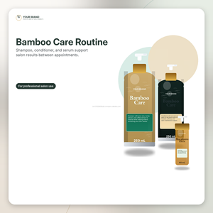 Lotion lissante pour cheveux à la kératine hydrolysée, aux aminos et à l'extrait de bambou brésilien, parfum frais et herbal - Product Image 5