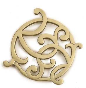 Luxury Aluminum <b>Matte</b> Gold Trivet Non-Slip Metal Top for Heat Resistant Pan Hotpot Kitchen Dining <b>Table</b> Protection for Home Use - Product Image 1